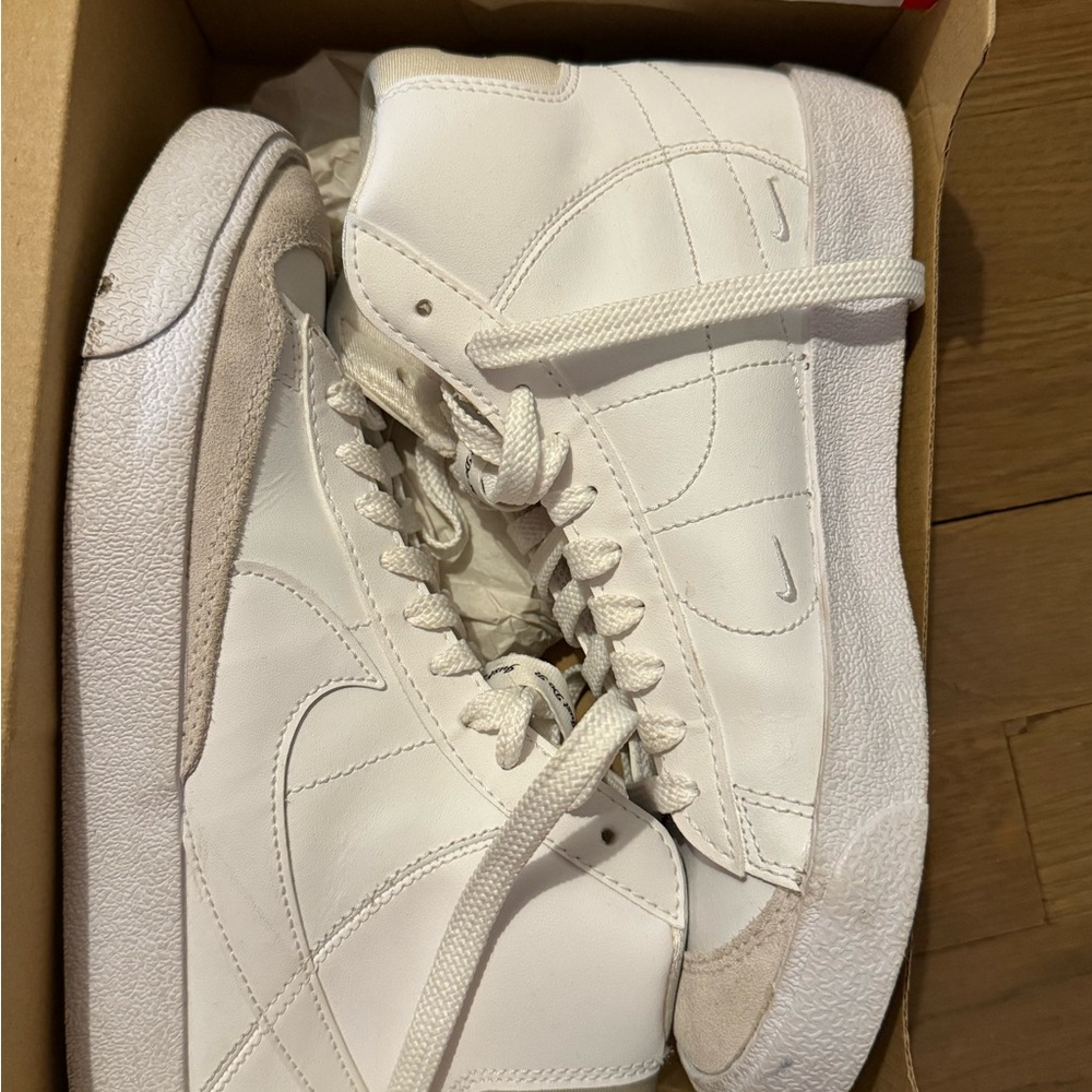 Nike White High-Top Sneakers